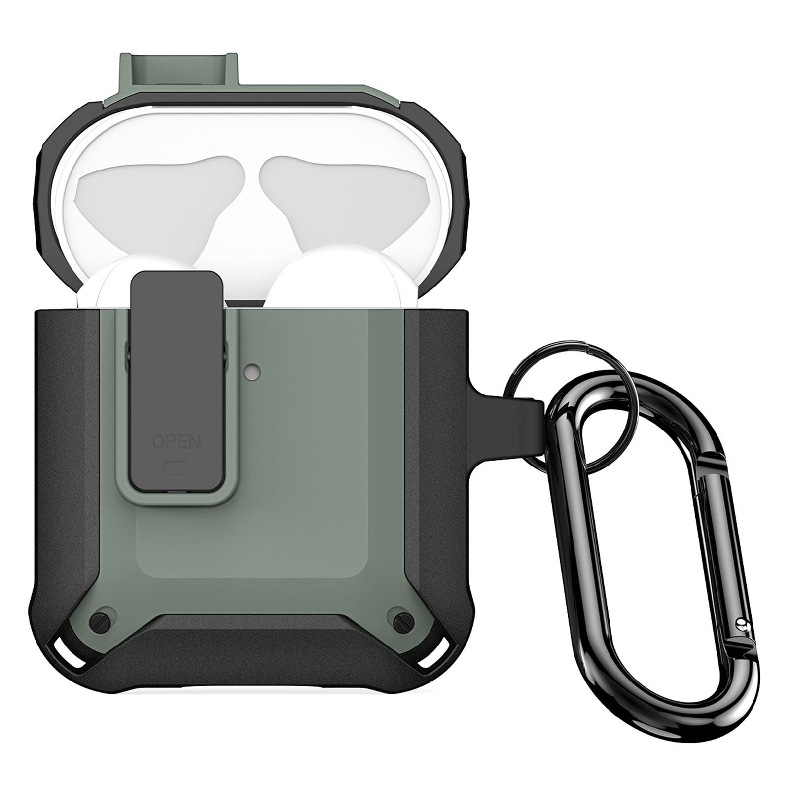 DUX DUCIS PECO Series for Apple AirPods with Charging Case (2016) / (2019) / AirPods with Wireless Charging Case (2019) Secure Lock Cover DUX DUCIS PECO Series for Apple AirPods with Charging Case (2016) / (2019) / AirPods with Wireless Charging Case (2019) Secure Lock Cover